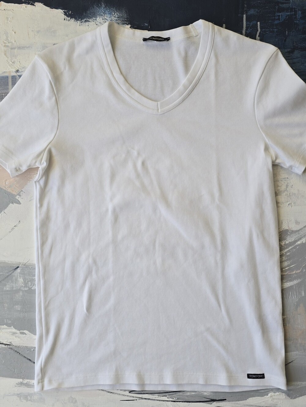 NWOT Tom Ford Cotton V-Neck T-Shirt - Size XS - White - Never Worn